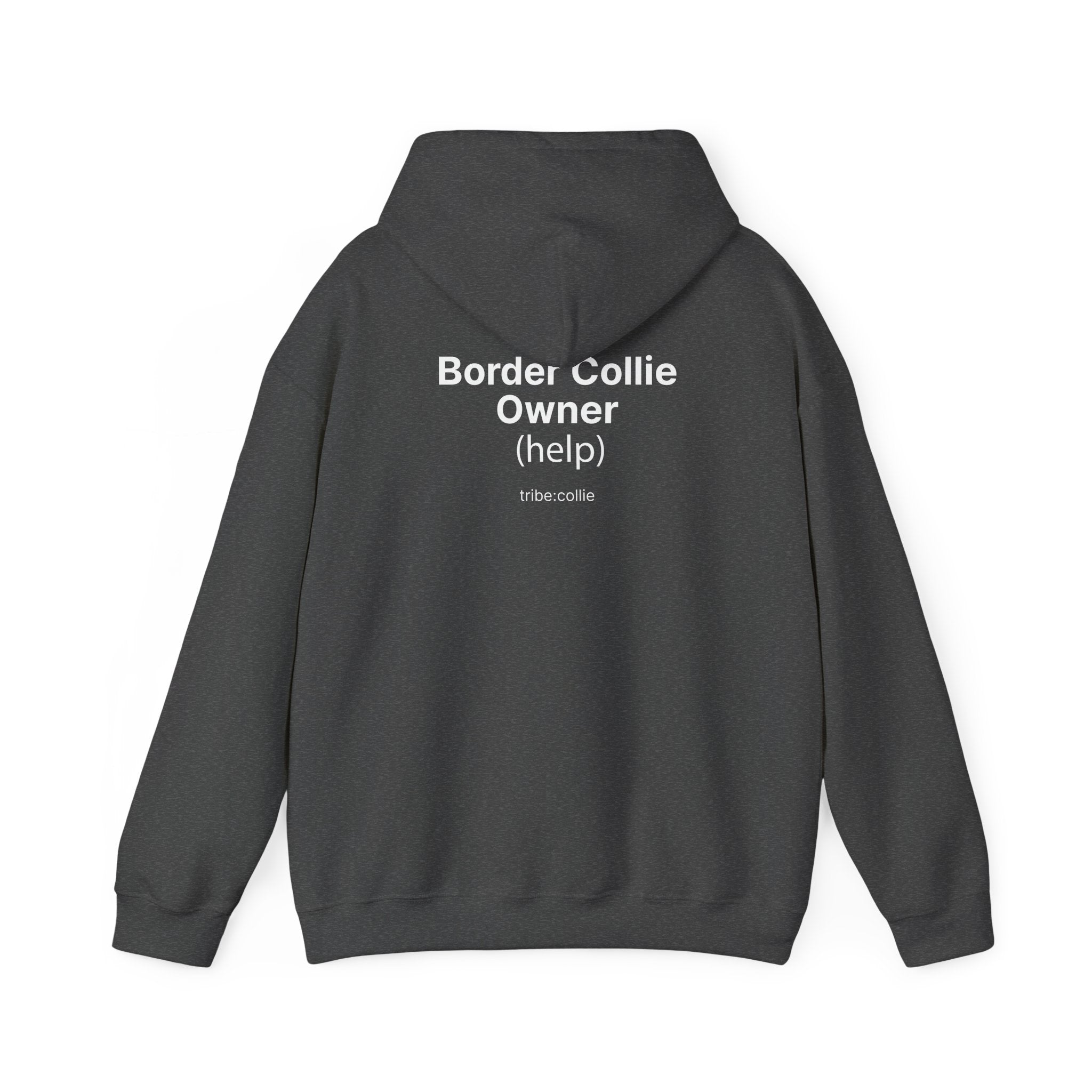 Collie Owner Hoodie - Minimal Graphic Pullover (BACK)