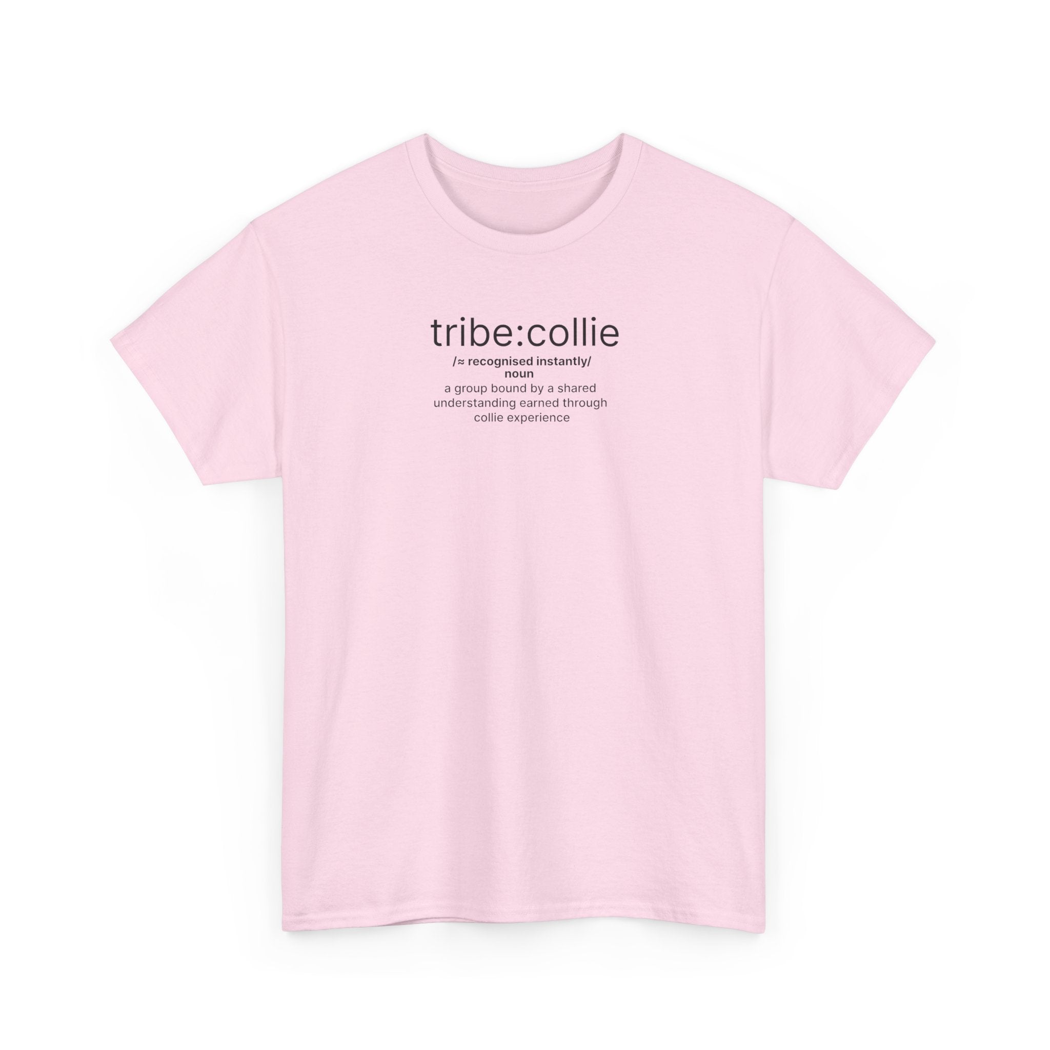 Collie Definition Tee — 'tribe: collie' Minimal Dog Lover T‑Shirt