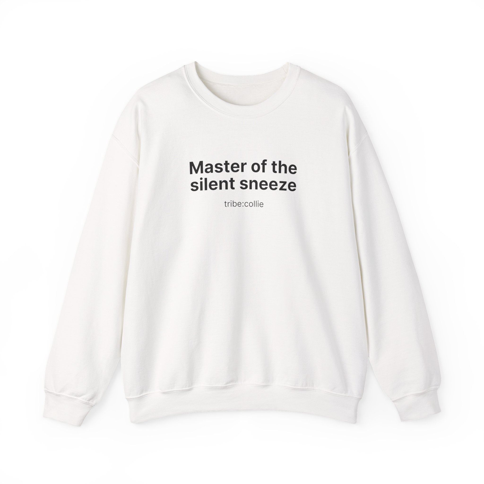 Mastering the silent sneeze (front) - Unisex Crewneck Heavy Blend™