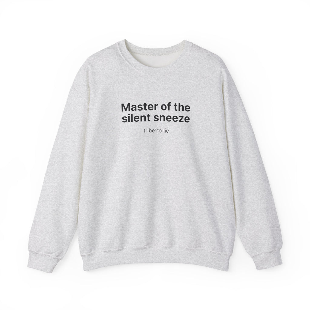 Mastering the silent sneeze (front) - Unisex Crewneck Heavy Blend™