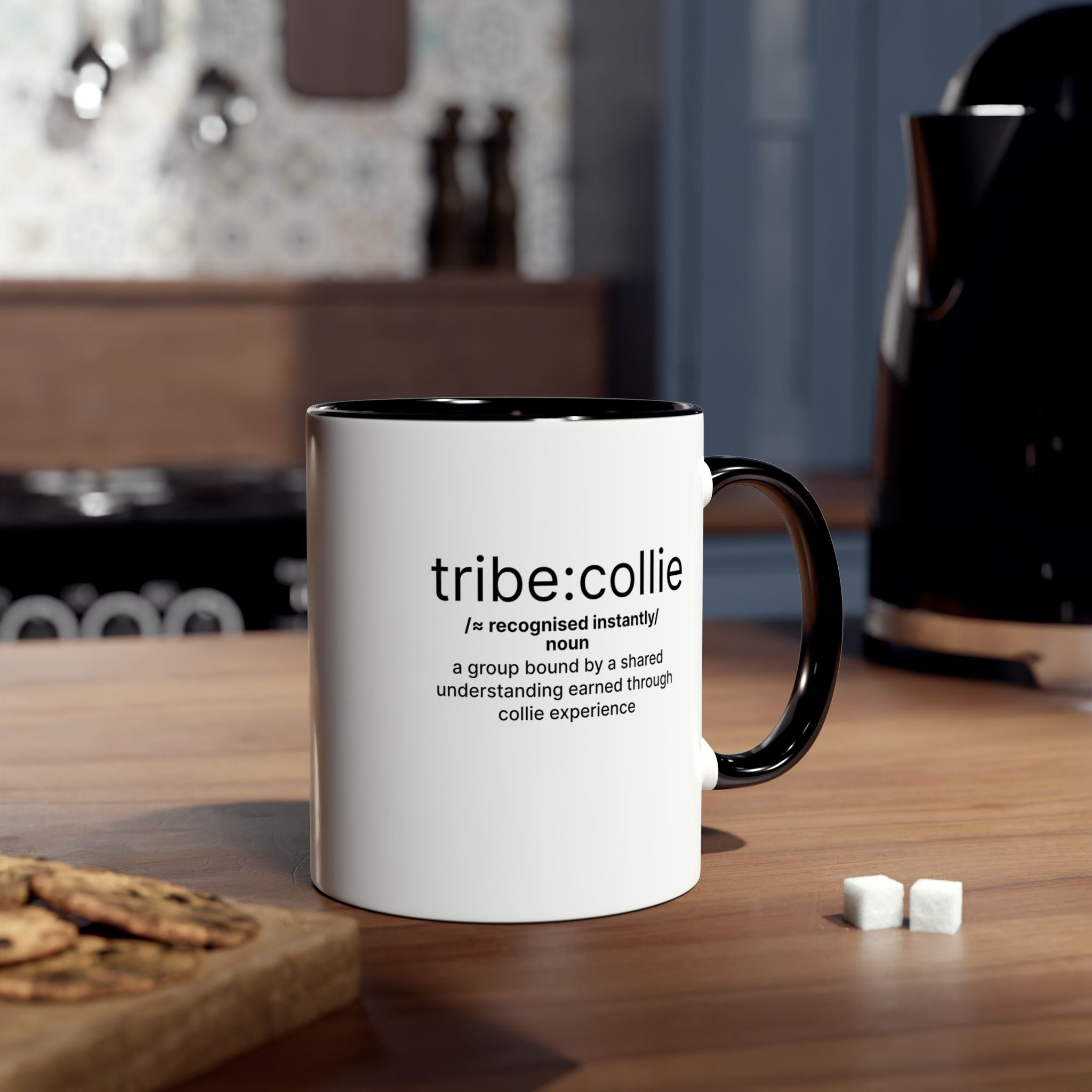 Tribe Collie Definition - Two-Tone Coffee Mug, 11 oz