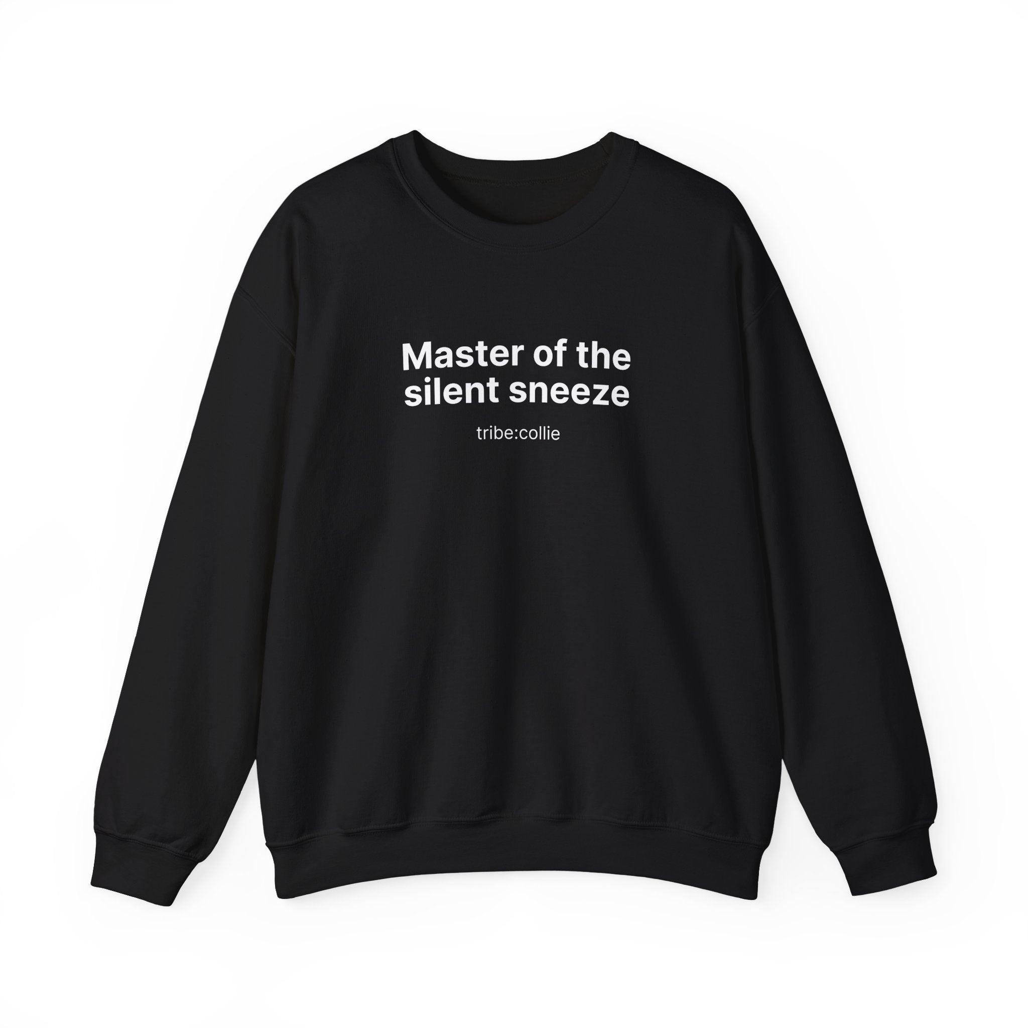 Mastering the silent sneeze (front) - Unisex Crewneck Heavy Blend™