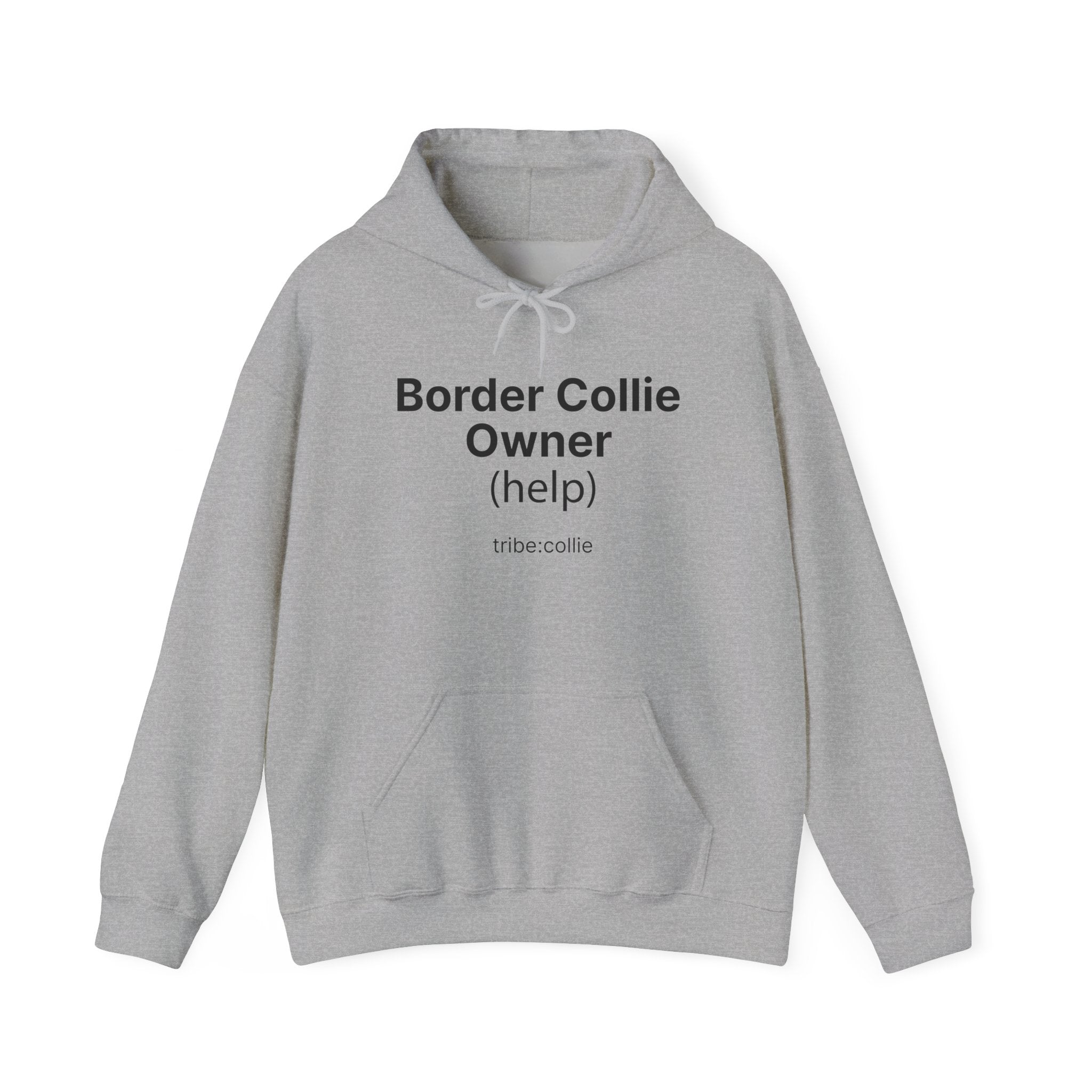 Tribe Collie Hoodie — Minimal Graphic (FRONT) Pullover