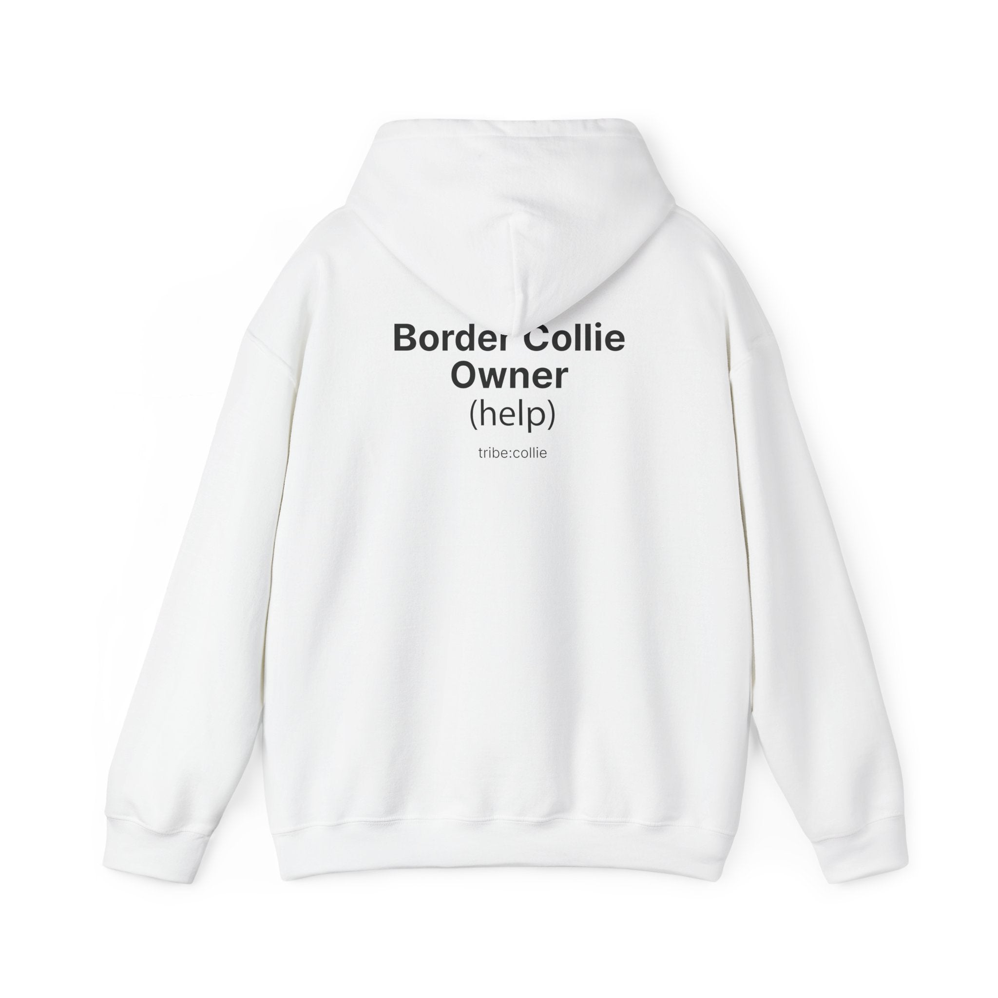 Collie Owner Hoodie - Minimal Graphic Pullover (BACK)
