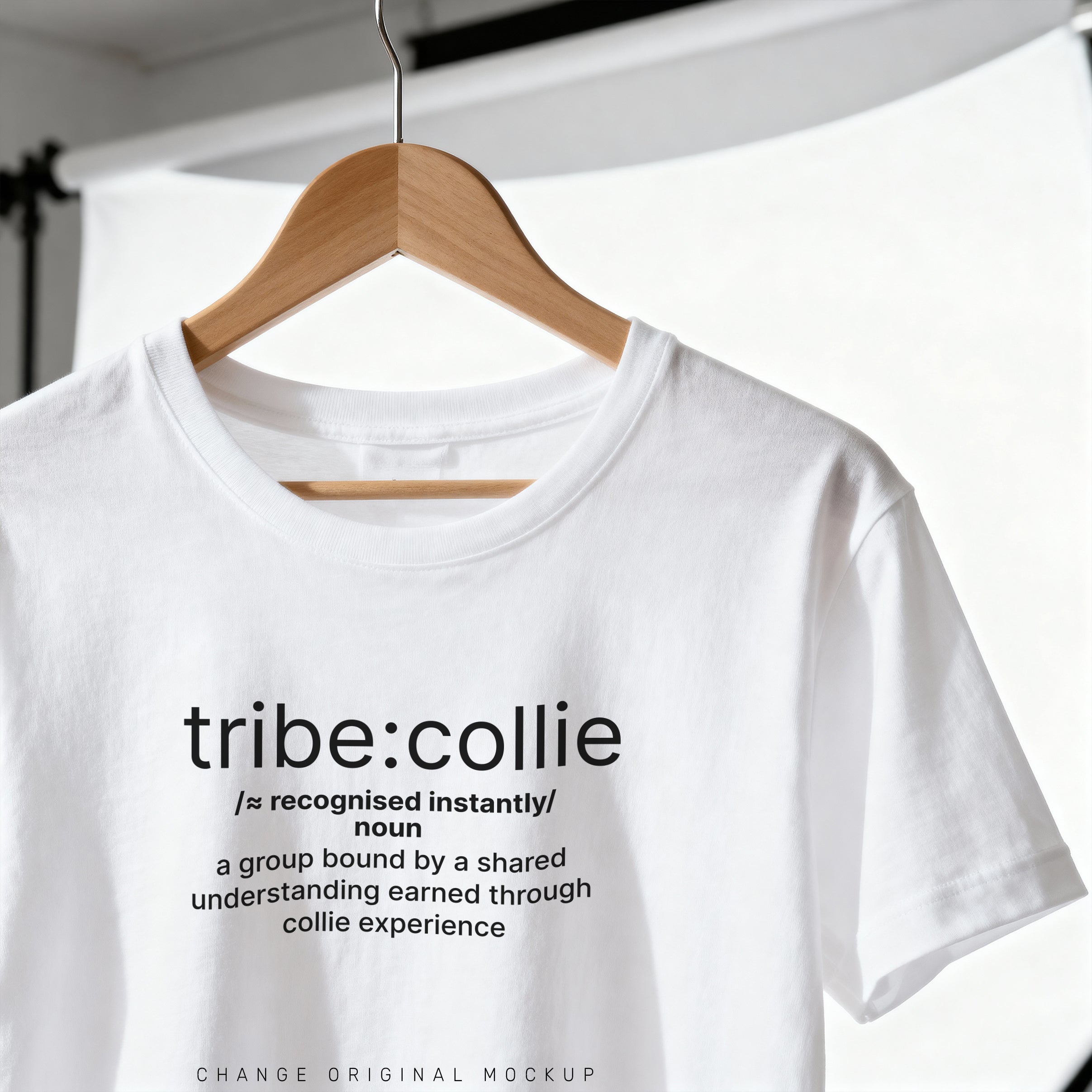 tribe:collie Unisex T-Shirt - Minimal Definition Graphic