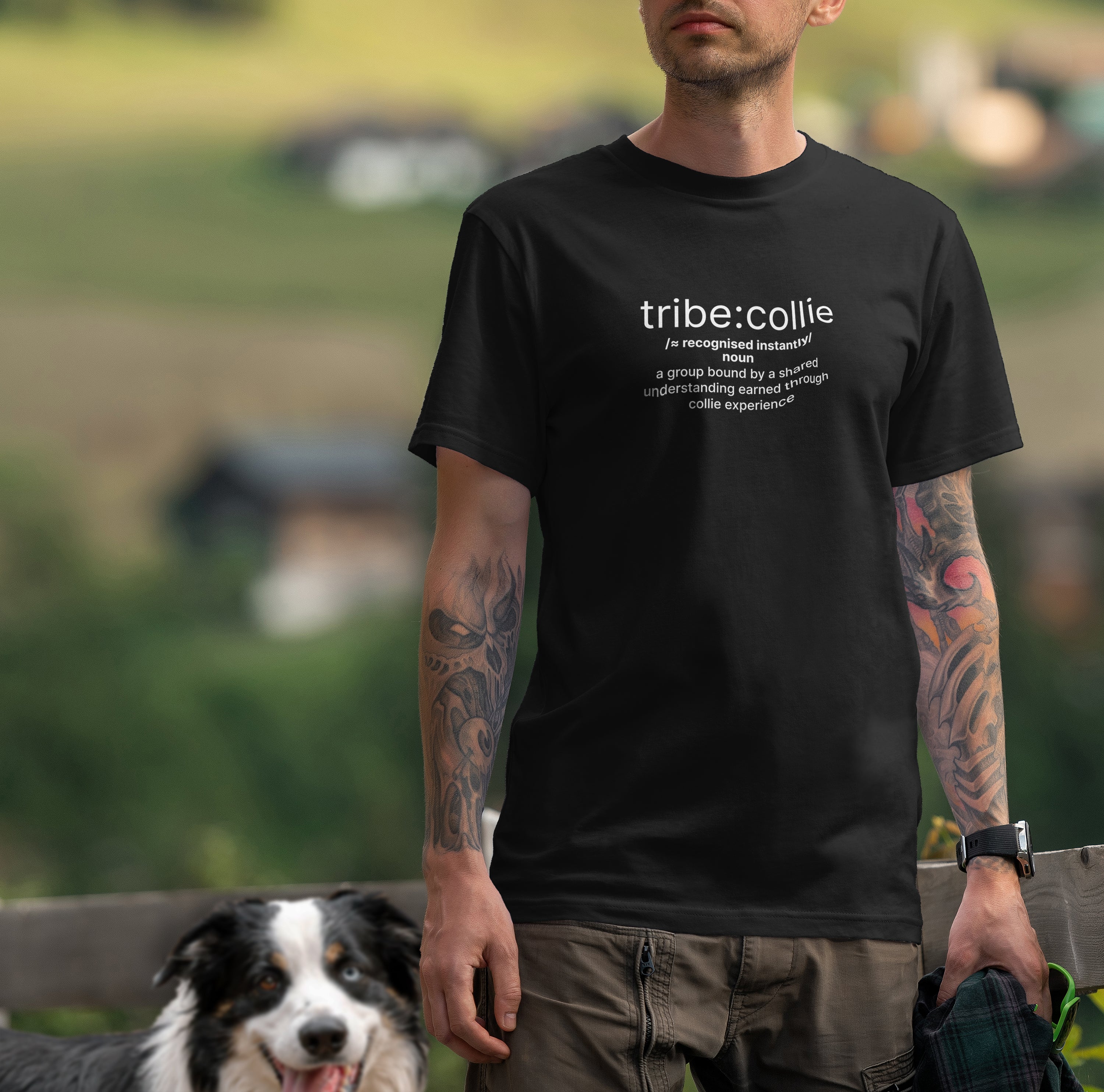 tribe:collie Unisex T-Shirt - Minimal Definition Graphic