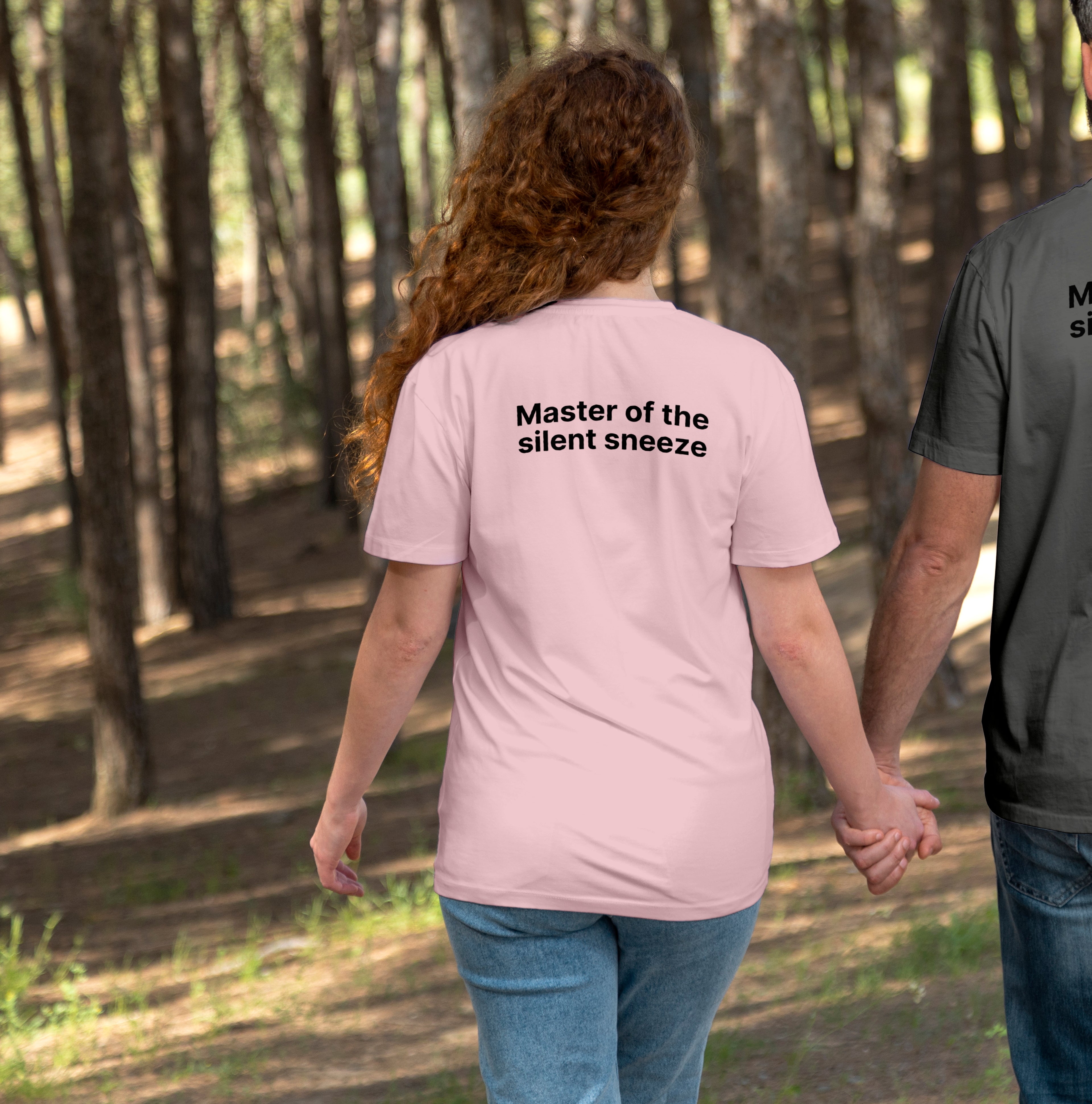 Mastering the silent sneeze T‑Shirt (Back)