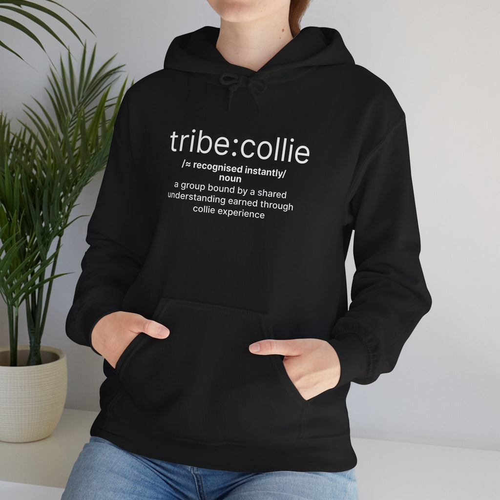 Tribe Collie Definition Hoodie - Minimal Definition Graphic Pullover