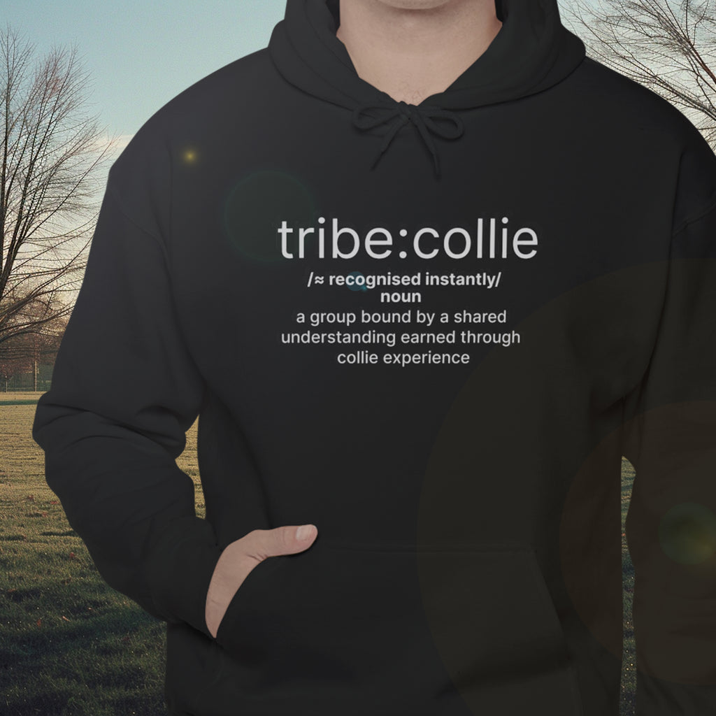 Tribe Collie Definition Hoodie - Minimal Definition Graphic Pullover