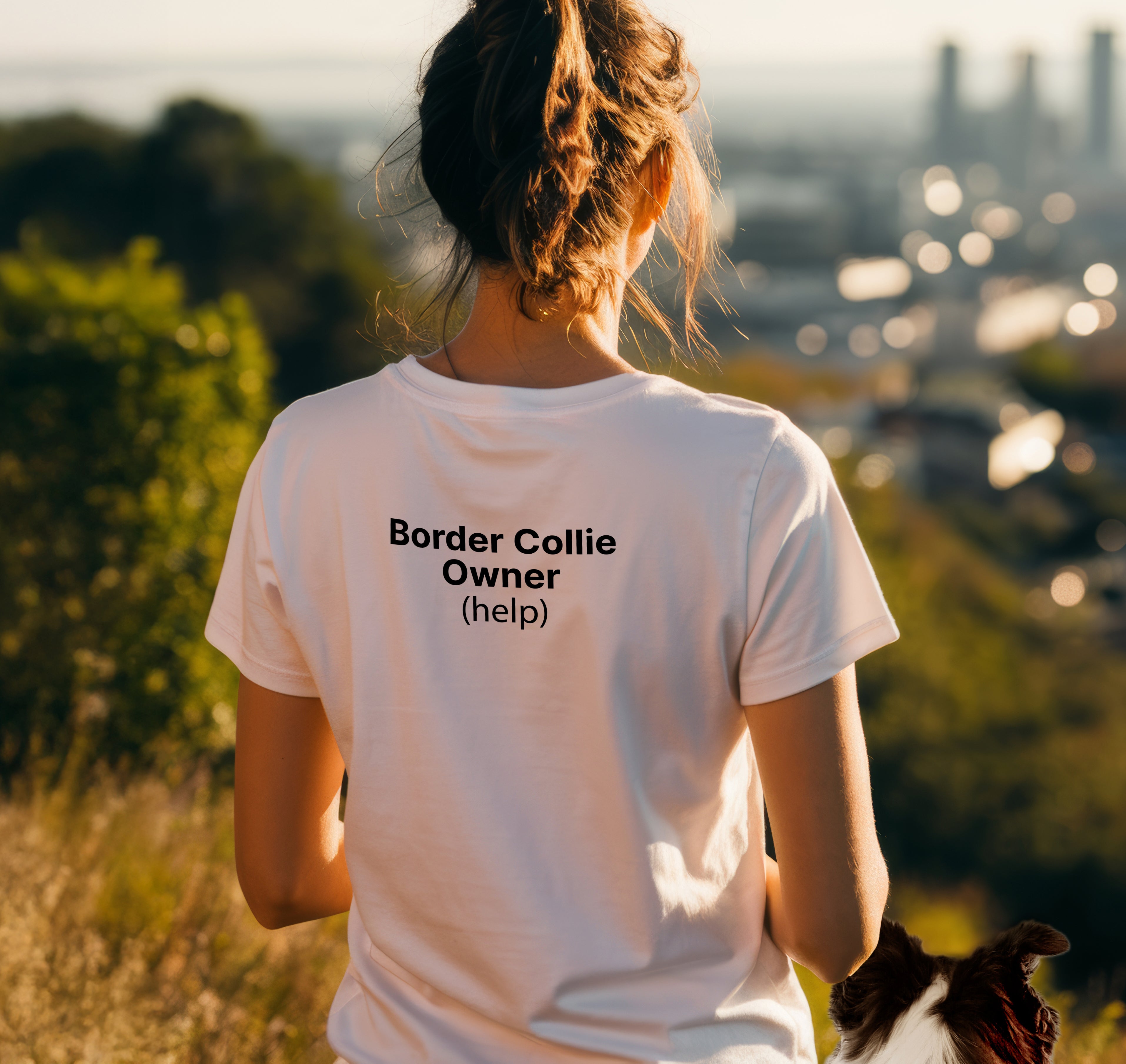 Collie Owner(Help) T‑Shirt LOGO FRONT