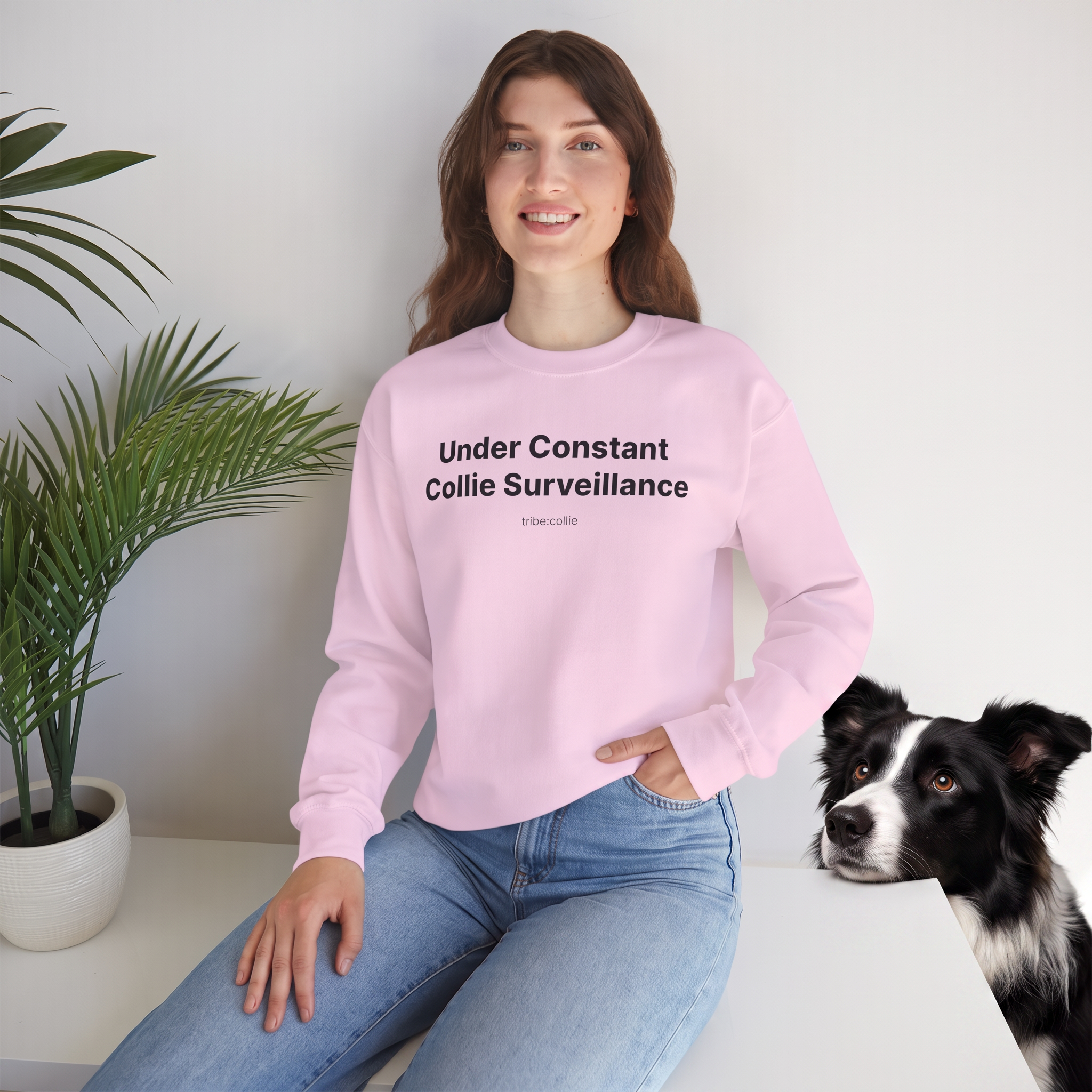 Under Surveillance (front) - Unisex Crewneck Heavy Blend™
