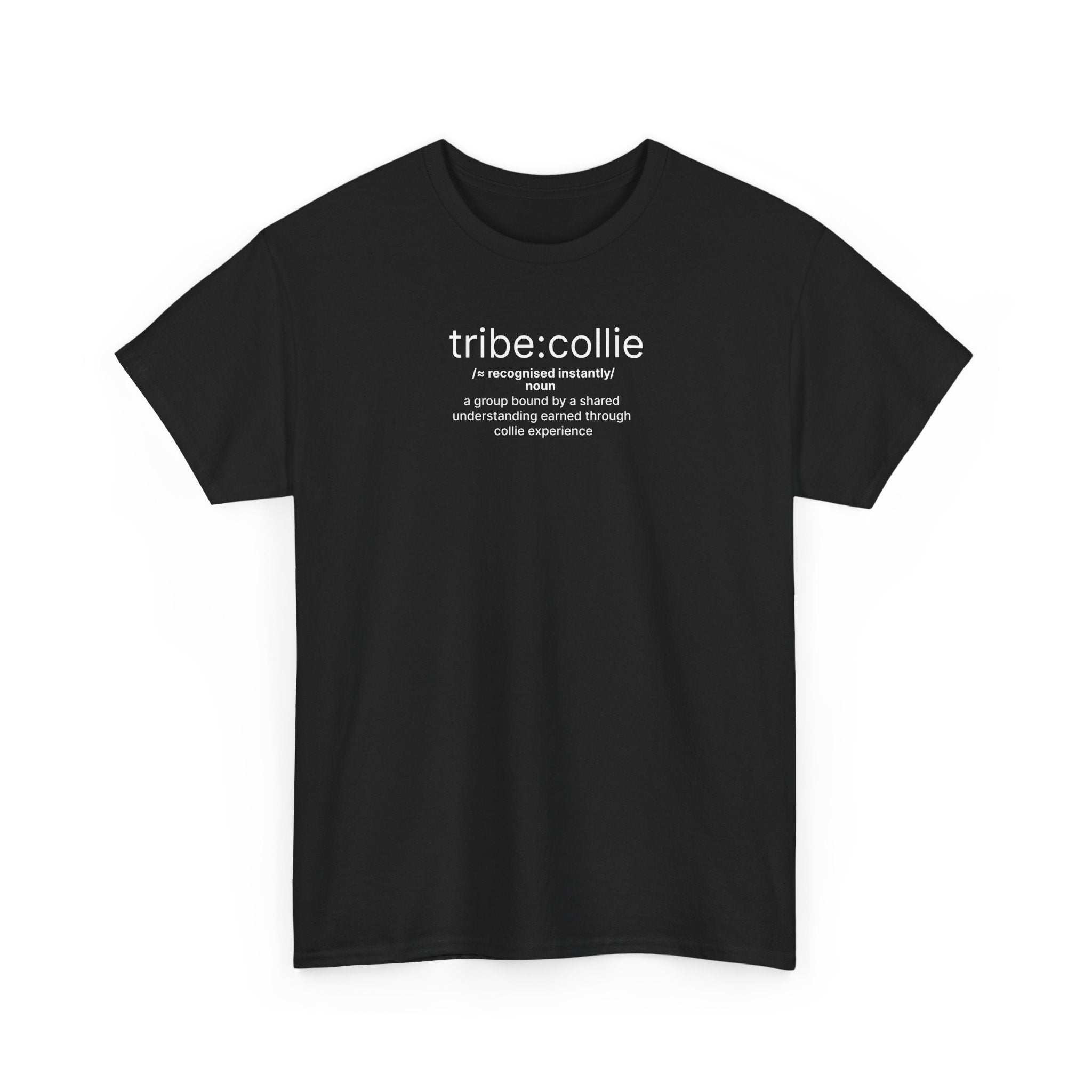 Collie Definition Tee — 'tribe: collie' Minimal Dog Lover T‑Shirt