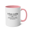 Tribe Collie Definition - Two-Tone Coffee Mug, 11 oz