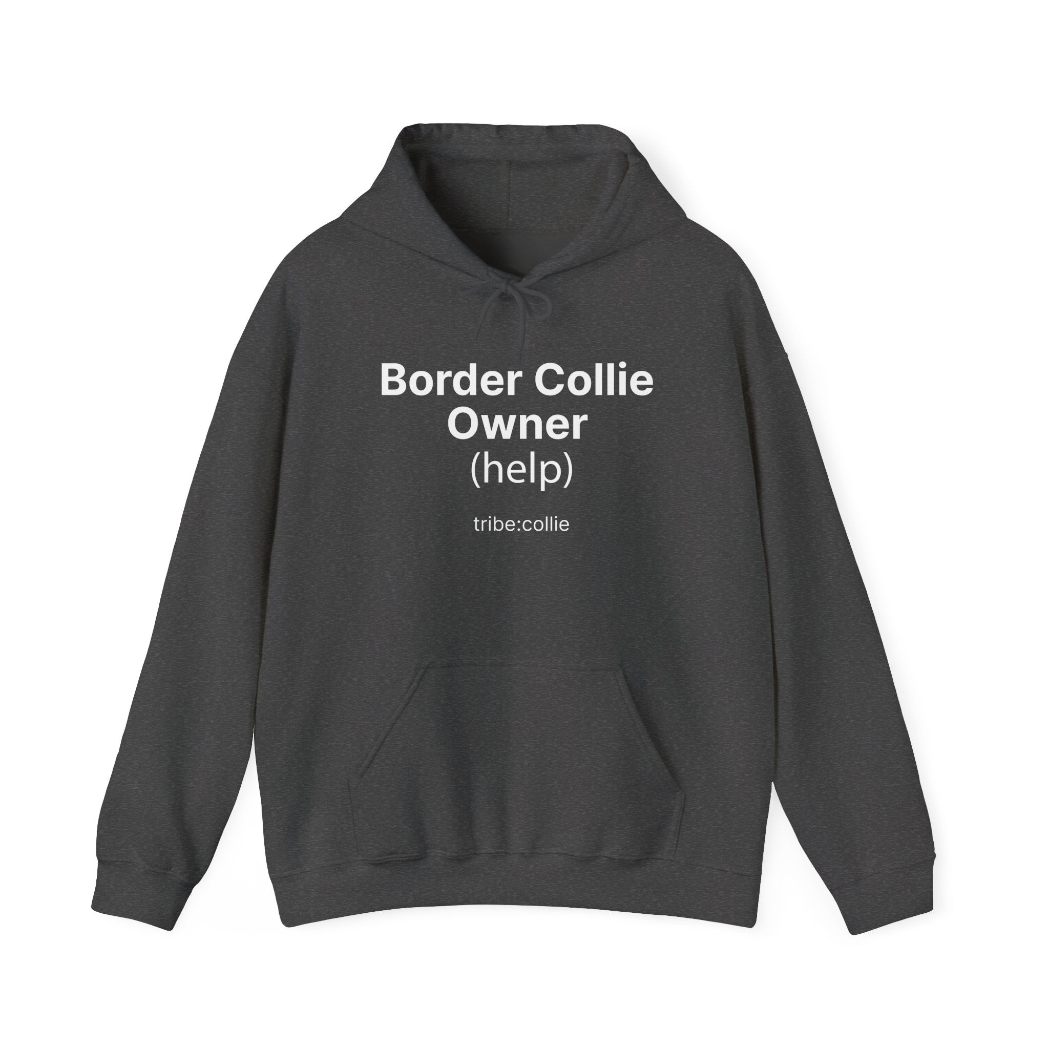 Tribe Collie Hoodie — Minimal Graphic (FRONT) Pullover