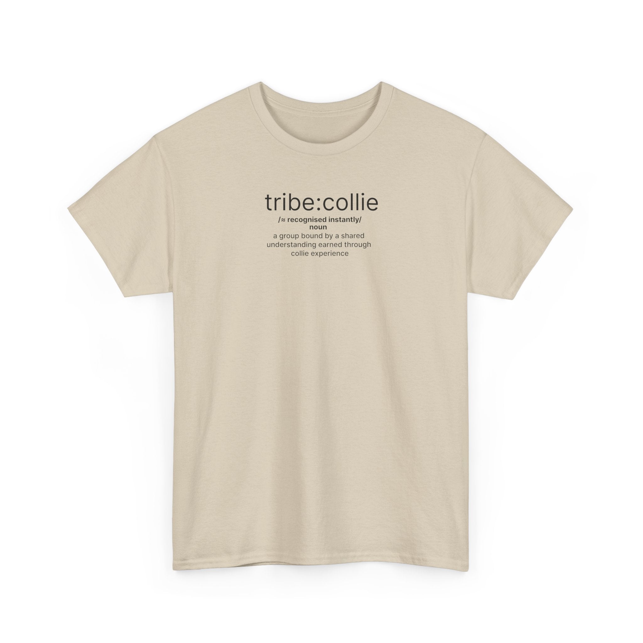 Collie Definition Tee — 'tribe: collie' Minimal Dog Lover T‑Shirt