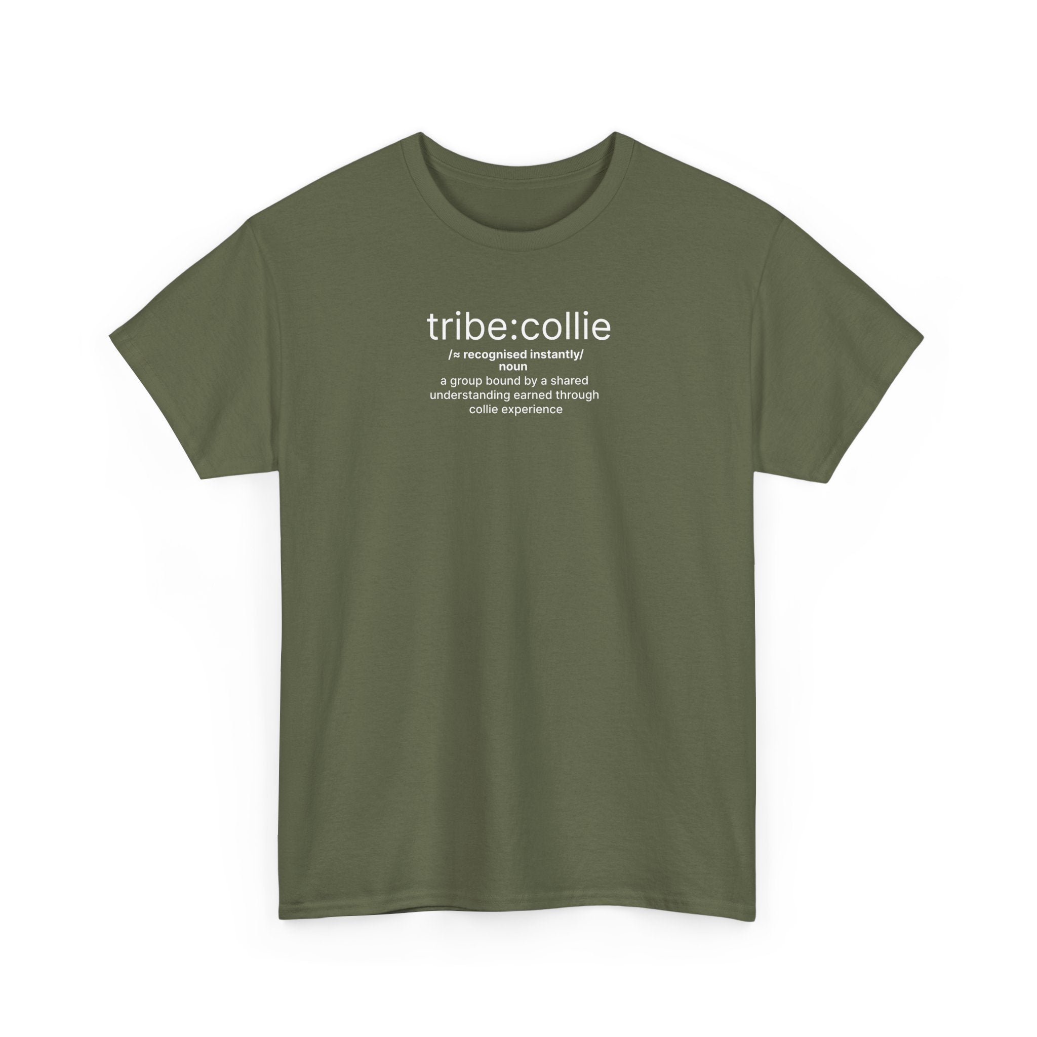 Collie Definition Tee — 'tribe: collie' Minimal Dog Lover T‑Shirt