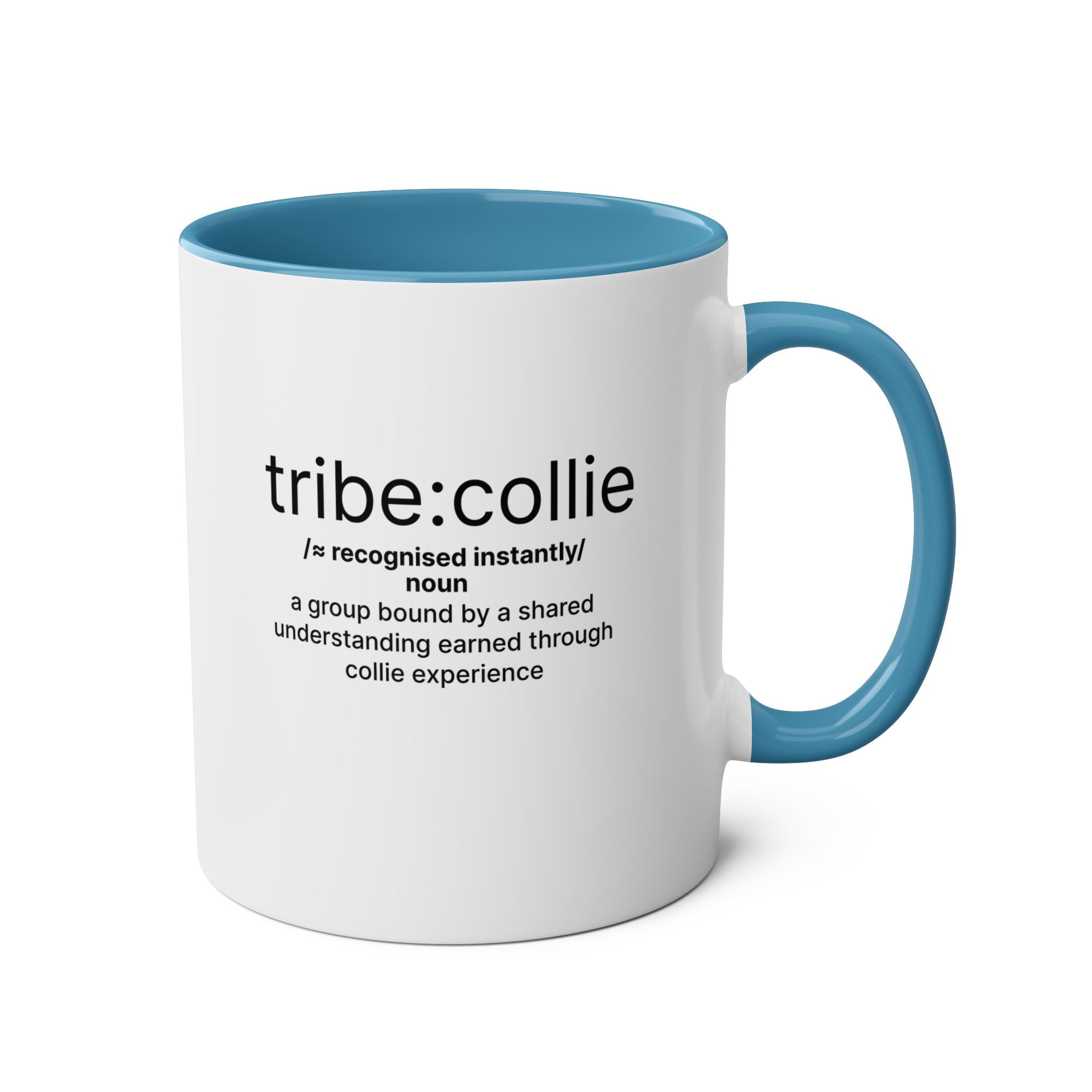 Tribe Collie Definition - Two-Tone Coffee Mug, 11 oz