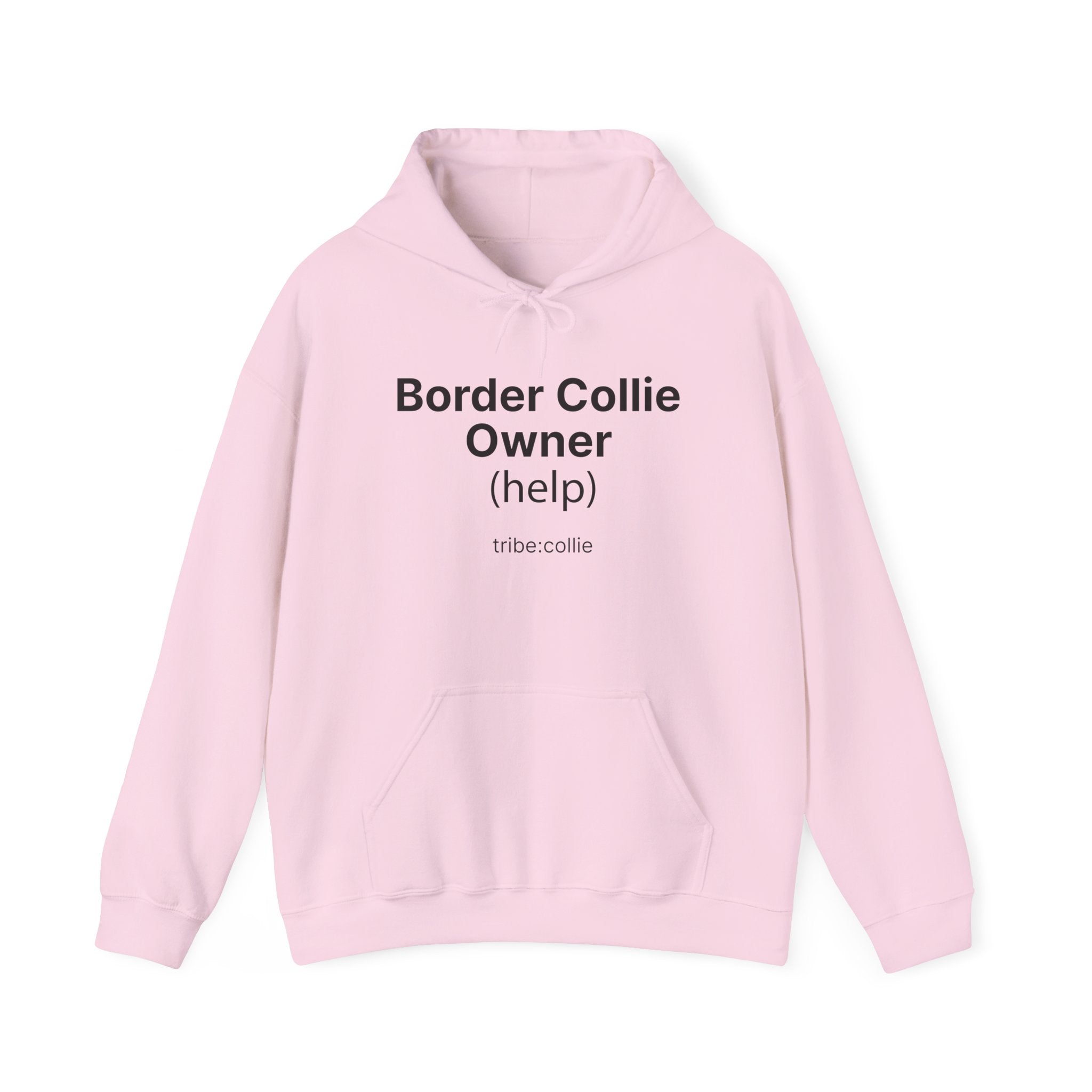Tribe Collie Hoodie — Minimal Graphic (FRONT) Pullover