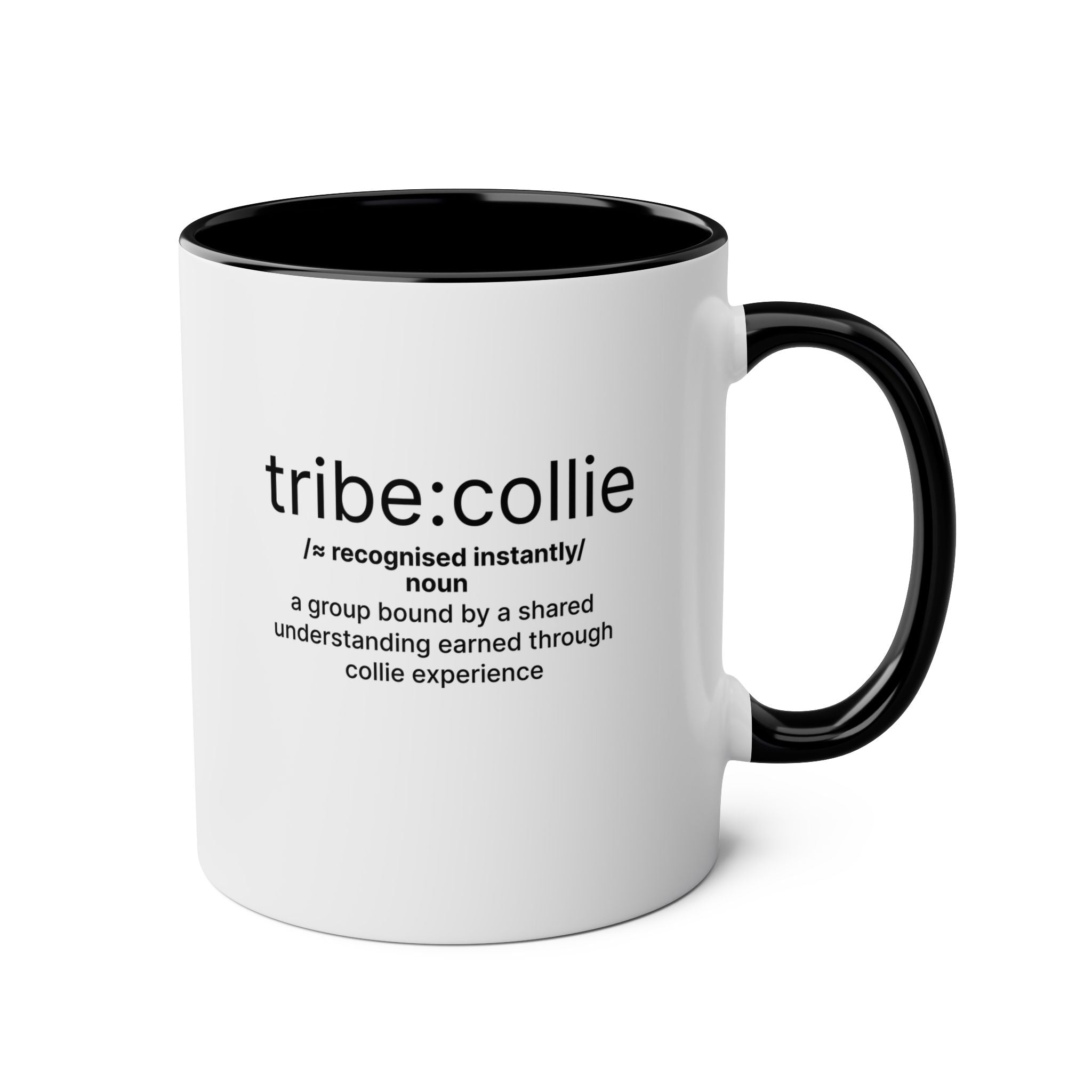 Tribe Collie Definition - Two-Tone Coffee Mug, 11 oz